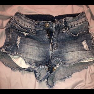 denim shorts